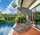  Садовое кресло-качалка с с солнцезащитным зонтом Garden King